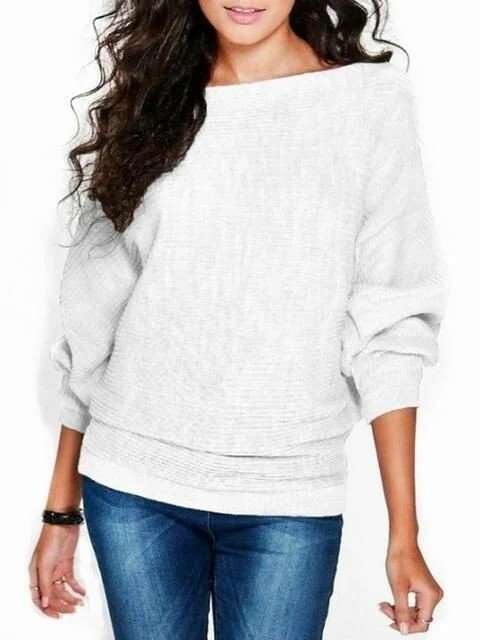 One Shoulder Loose Long Sleeve Sweater